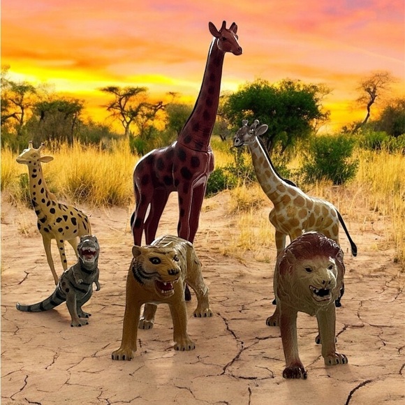 Source Unknown Other - Wild Animal Figurine Set